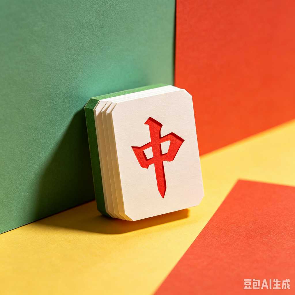 elegant text mahjong tiles
